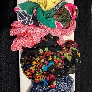 Colorful Patterned Scarves Set